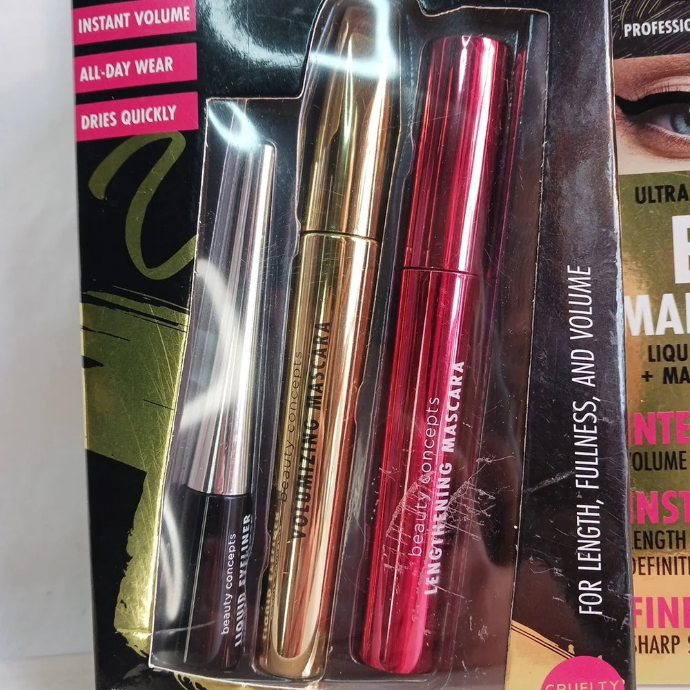 Beauty Concepts Jet Black Mascara Length Fullness Volume NEW